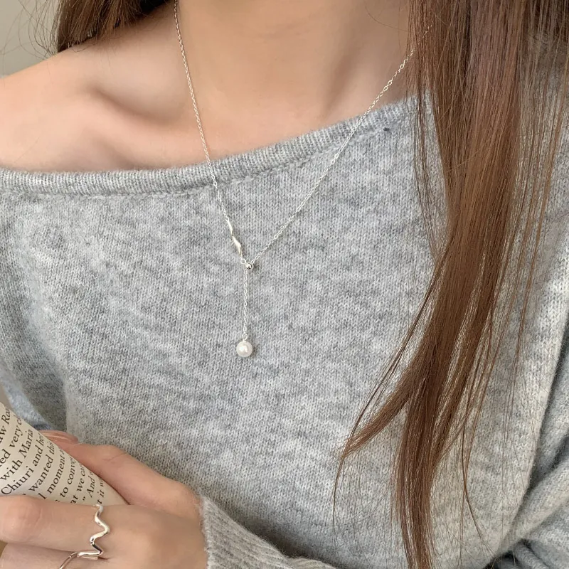 TAOHUAZHAOZHAO S925 Silver Necklaces Women's-2