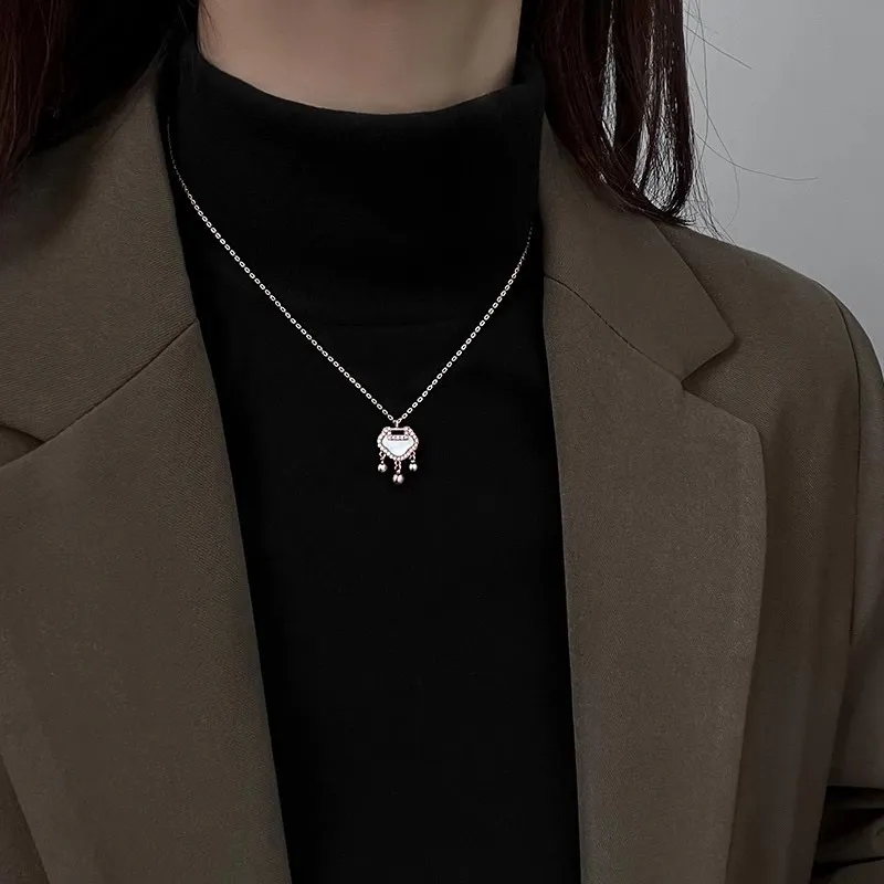TAOHUAZHAOZHAO Silver Plated Copper Necklaces Women's-2