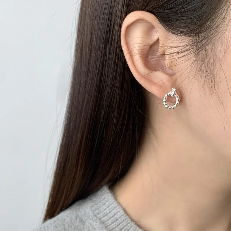 TAOHUAZHAOZHAO S925 Silver Earrings Women's-3