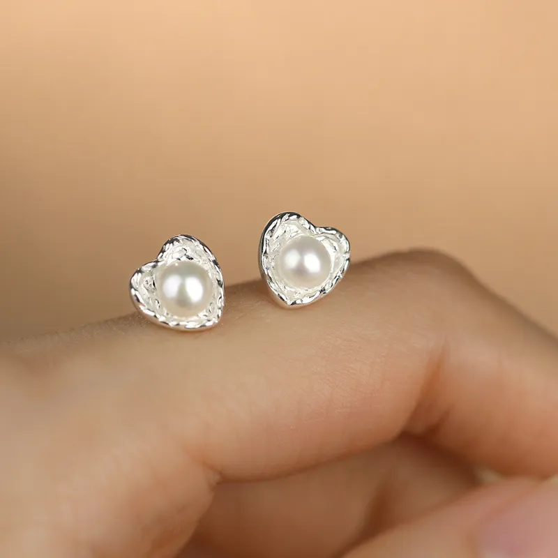 TAOHUAZHAOZHAO S 999 Fine Silver Stud Earrings Women's-4