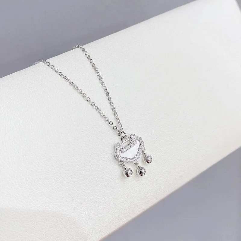 TAOHUAZHAOZHAO Silver Plated Copper Necklaces Women's-3