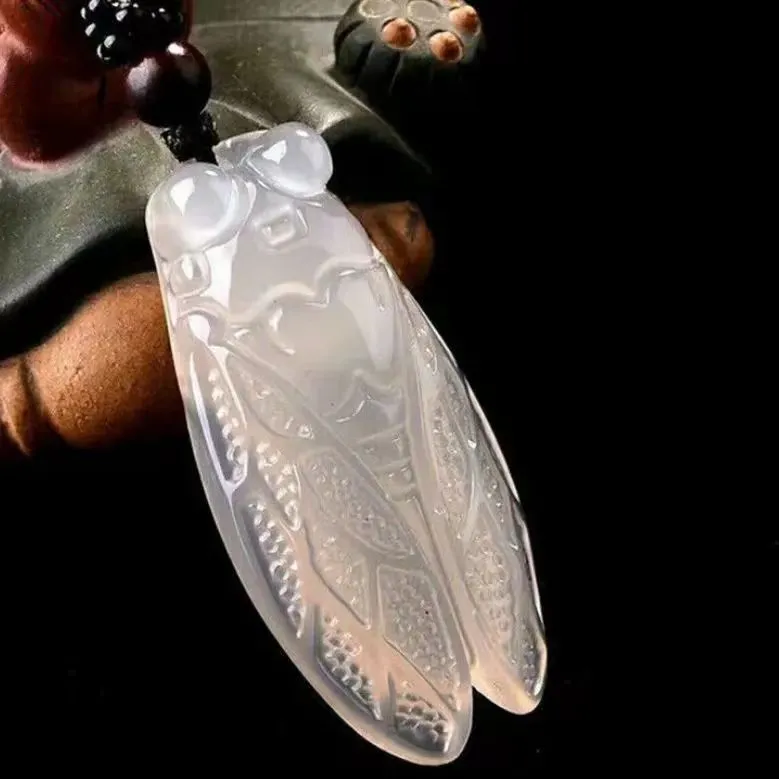 Gifts Chalcedony Jade Necklaces Unisex-1
