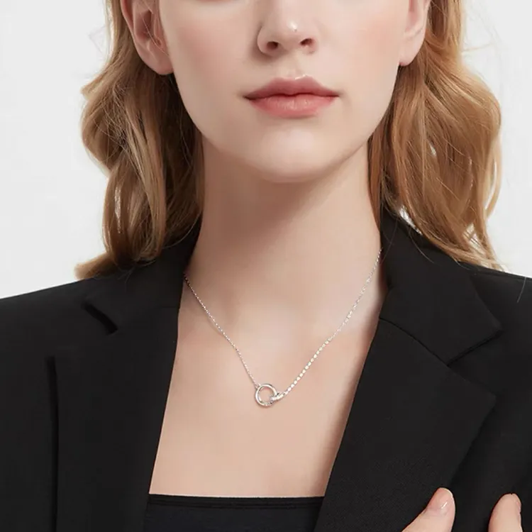 Modern Miracle Sterling Silver S999 Necklaces Unisex-2