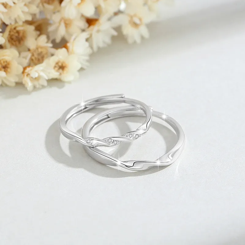 Modern Miracle Sterling Silver Rings Unisex-3