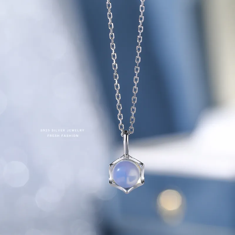 Modern Miracle 925 Sterling Silver With Zircon Necklaces Women's-2