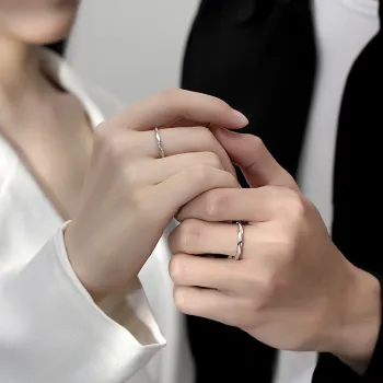 Modern Miracle Sterling Silver Rings Unisex