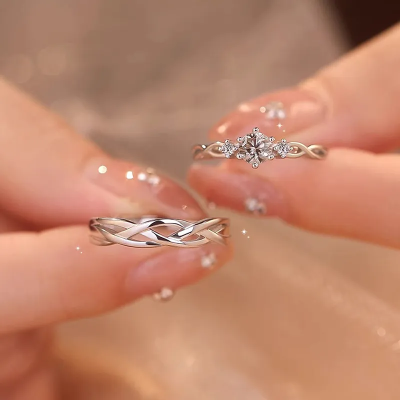 Modern Miracle Sterling Silver Rings Unisex-4