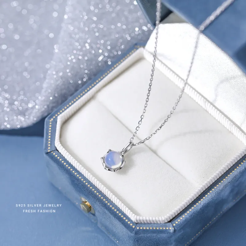 Modern Miracle 925 Sterling Silver With Zircon Necklaces Women's-4