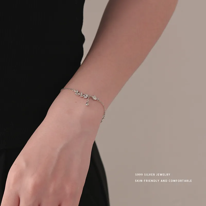 Modern Miracle Sterling Silver S999 Bracelets Unisex-1