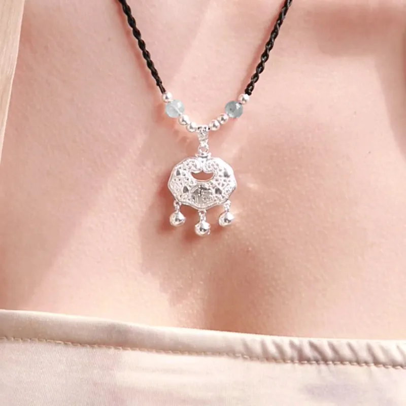 High Quality Silver In Various Purity Levels Exquisite Necklace Unisex-6