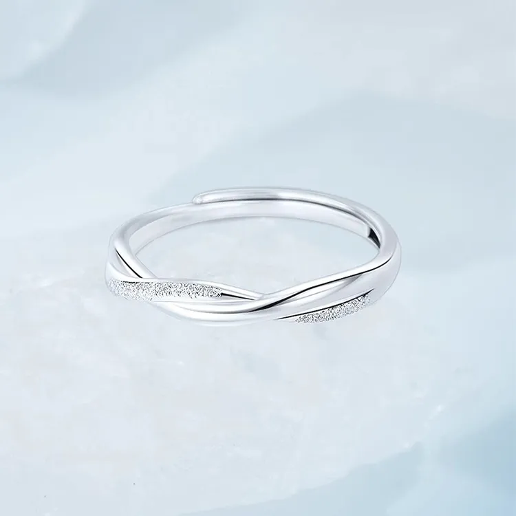 Modern Miracle 999 Fine Silver Ring Pair Unisex-5