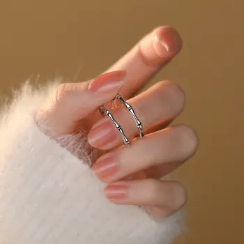 Modern Miracle 999 Fine Silver Ring Pair Unisex