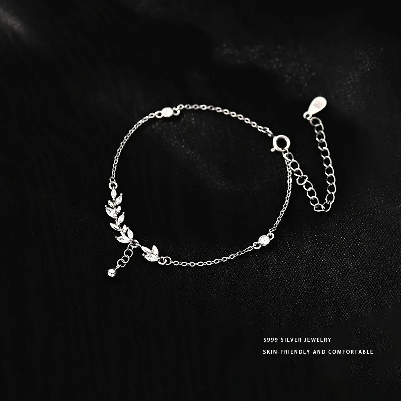 Modern Miracle Sterling Silver S999 Bracelets Unisex-3