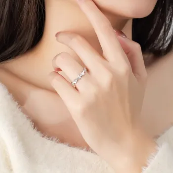 Modern Miracle 999 Fine Silver Rings Women's