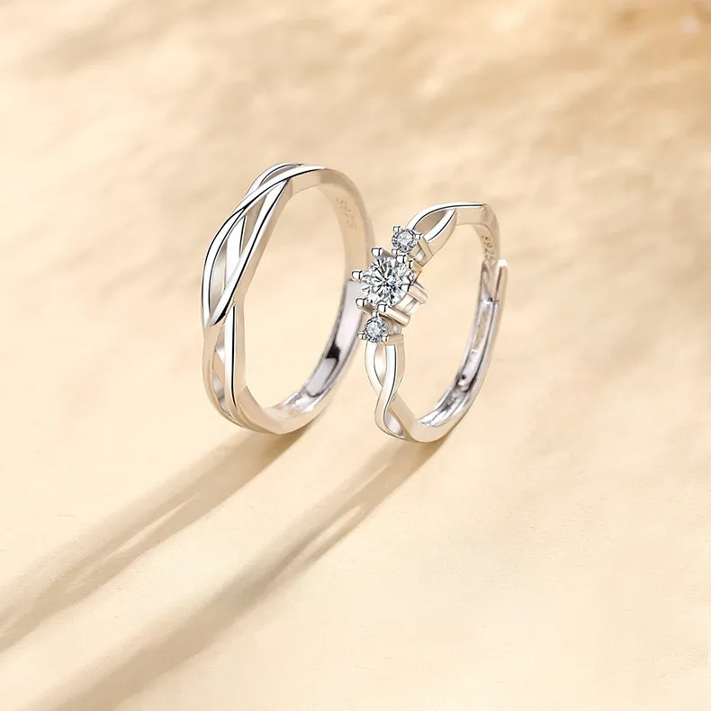 Modern Miracle Sterling Silver Rings Unisex-5