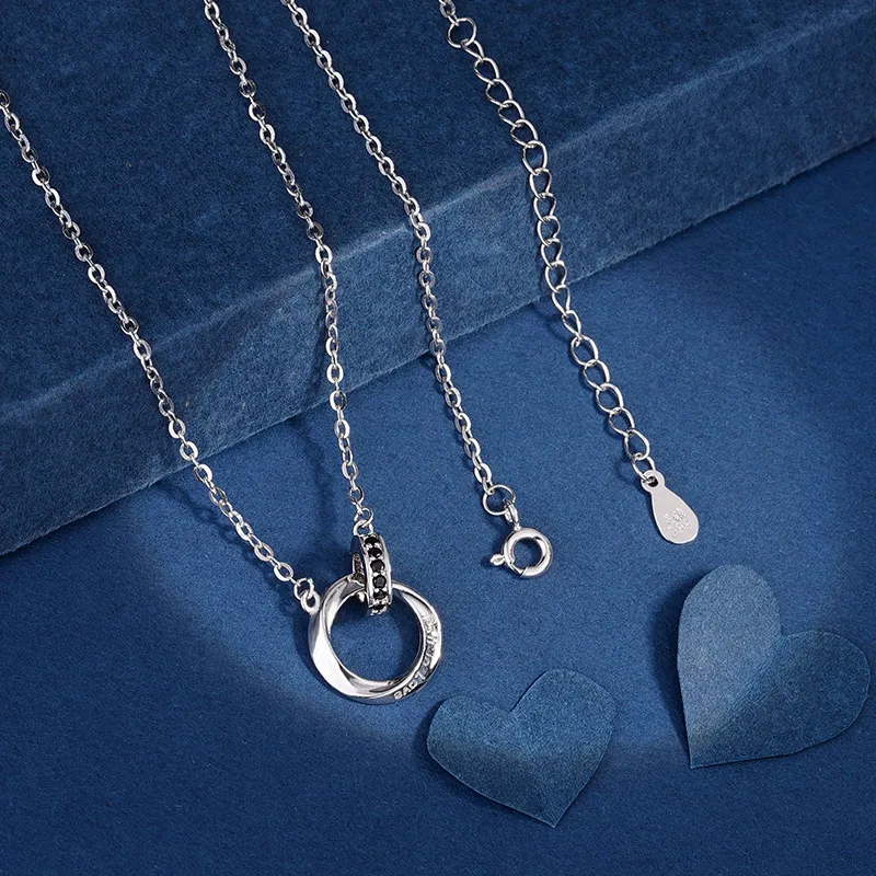 Modern Miracle Sterling Silver S999 Necklaces Unisex-4