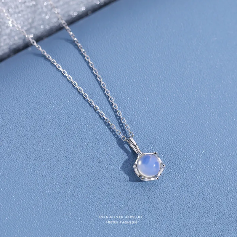 Modern Miracle 925 Sterling Silver With Zircon Necklaces Women's-3
