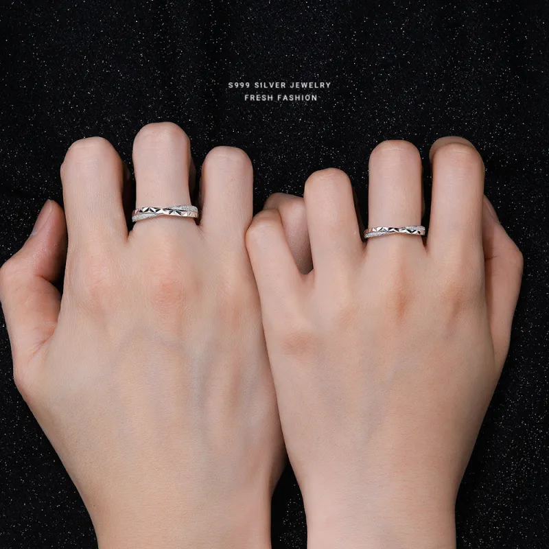 Modern Miracle Sterling Silver Rings Unisex-3