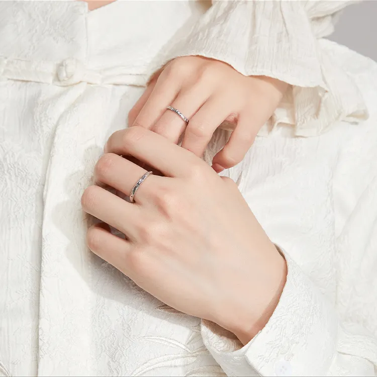 Modern Miracle S999 Fine Silver Rings Unisex-6