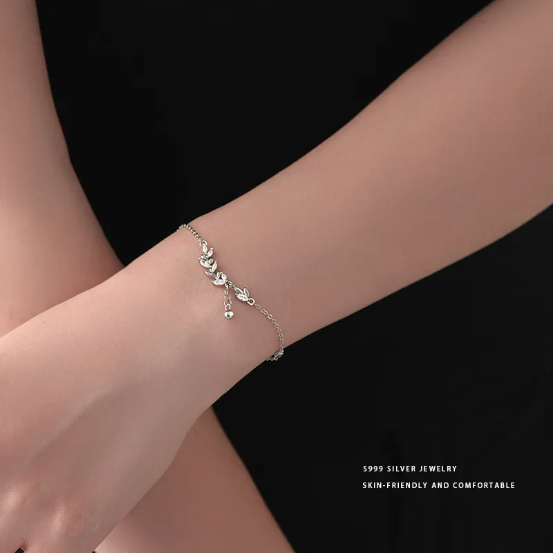 Modern Miracle Sterling Silver S999 Bracelets Unisex-2