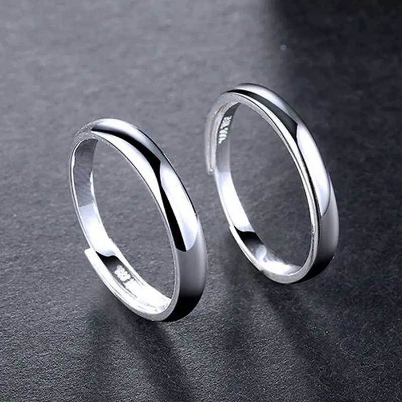 Modern Miracle 999 Fine Silver Ring Pair Unisex-4