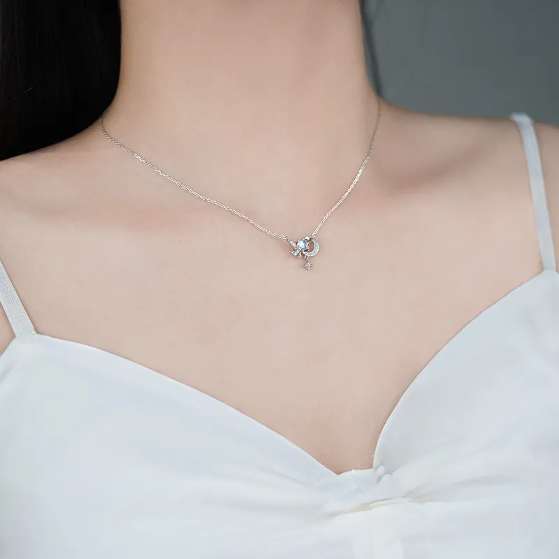 Modern Miracle Sterling Silver Necklaces Unisex-1