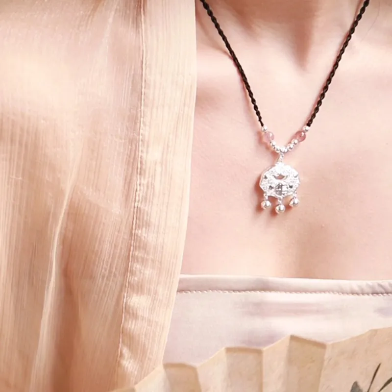 High Quality Silver In Various Purity Levels Exquisite Necklace Unisex-2