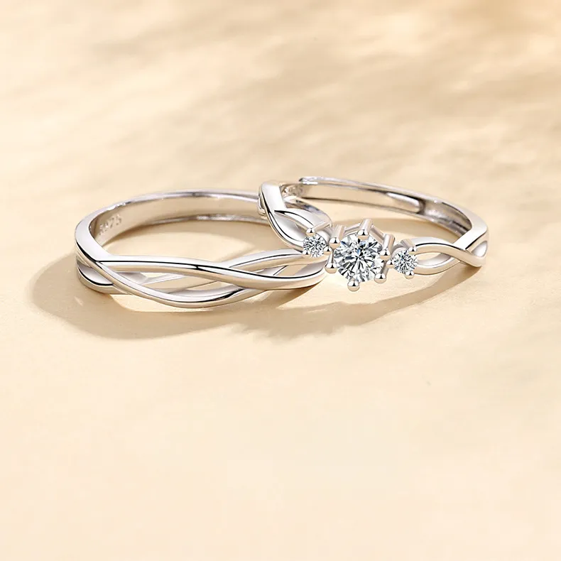 Modern Miracle Sterling Silver Rings Unisex-6