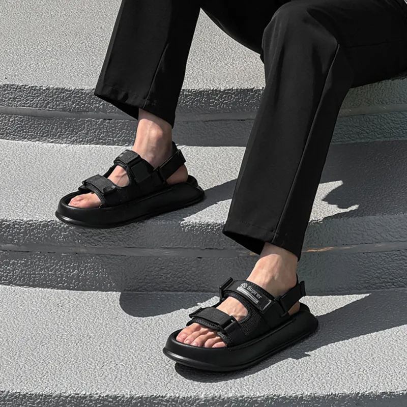 Lanza Beach Sandals Men's Black-1