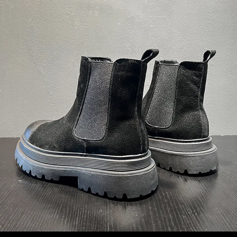 Lanza Chelsea Boots Unisex Black/Yellow-2