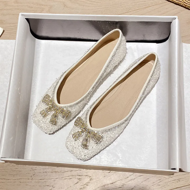 Lanza Casual Single Shoes Women's Beige-1