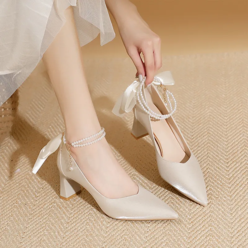 Lanza Chunky Heel High Heels Women's-8