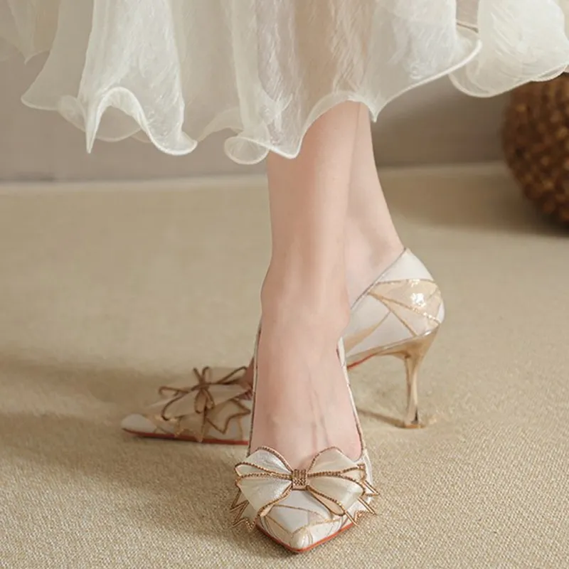 Lanza Chunky Heel High Heels Women's-4