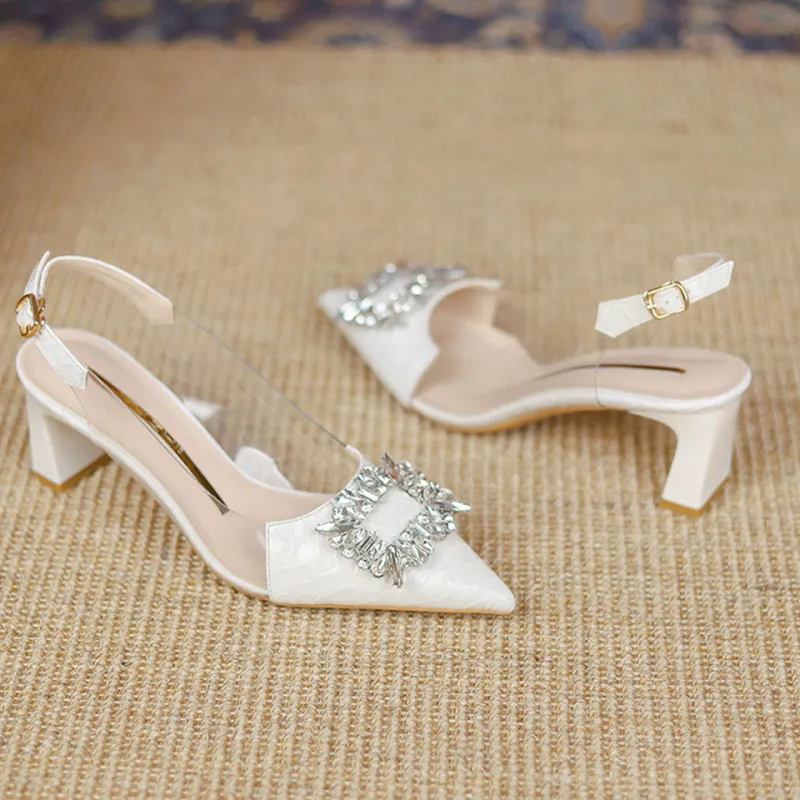 Lanza Chunky Heel High Heels Women's-2
