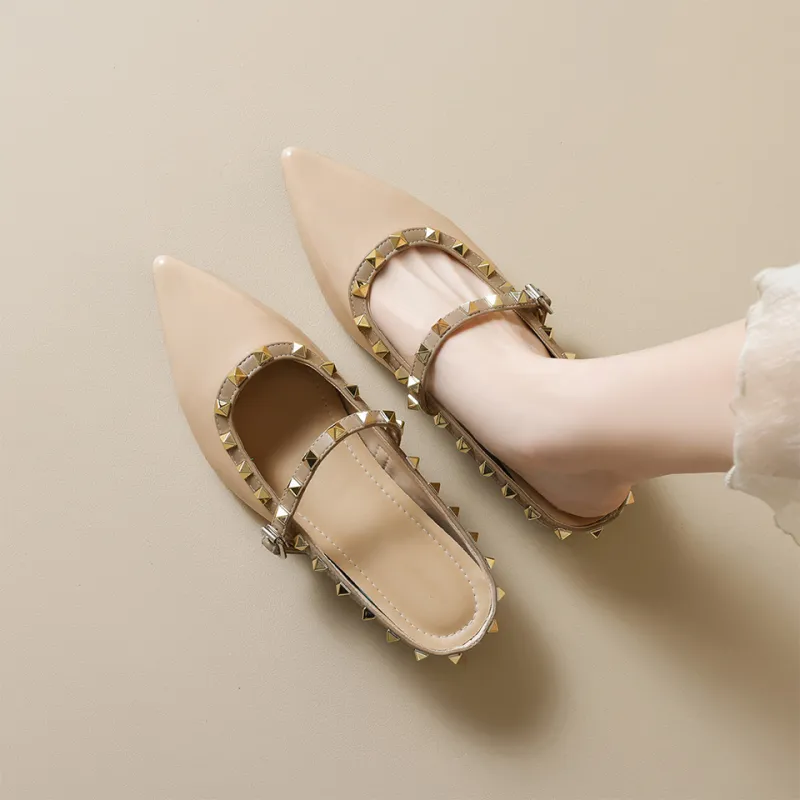 Lanza Abrasion Resistant Closed Toe Slippers Women's Nude-2