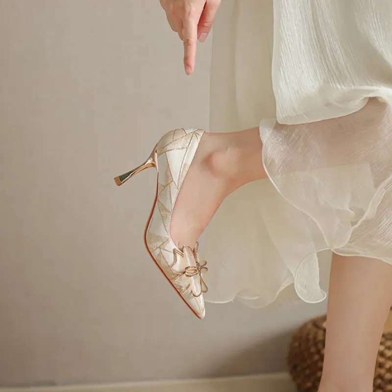 Lanza Chunky Heel High Heels Women's-1