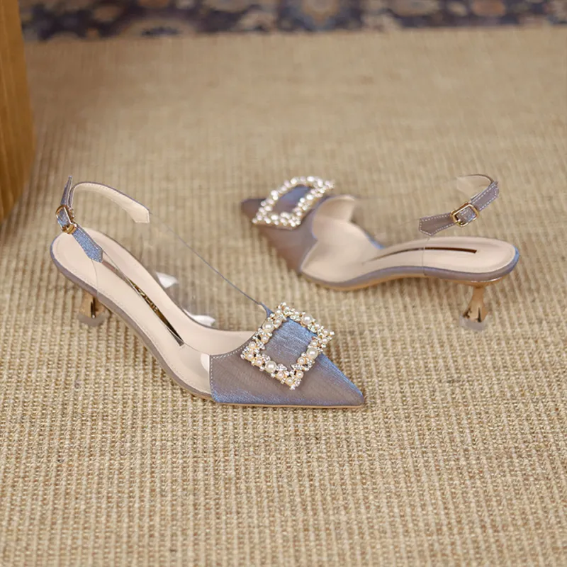 Lanza Slim Heel High Heels 5.5cm Women's-9