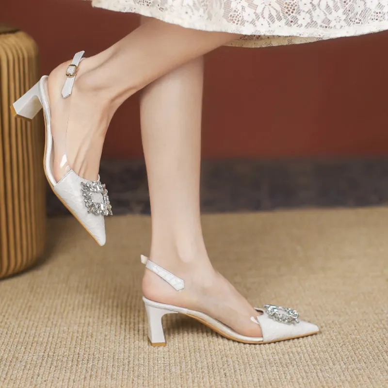 Lanza Chunky Heel High Heels Women's-4