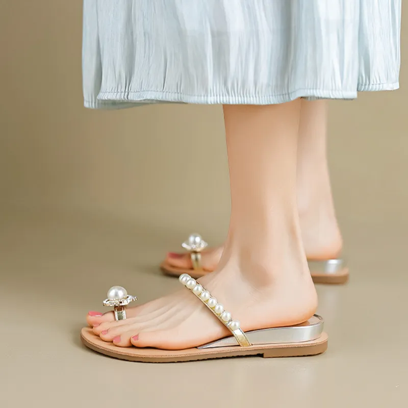 Lanza Slide Slippers Women's Silver/Nude Pink-6