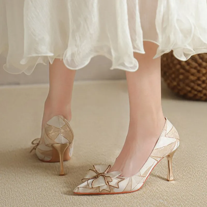 Lanza Chunky Heel High Heels Women's-3