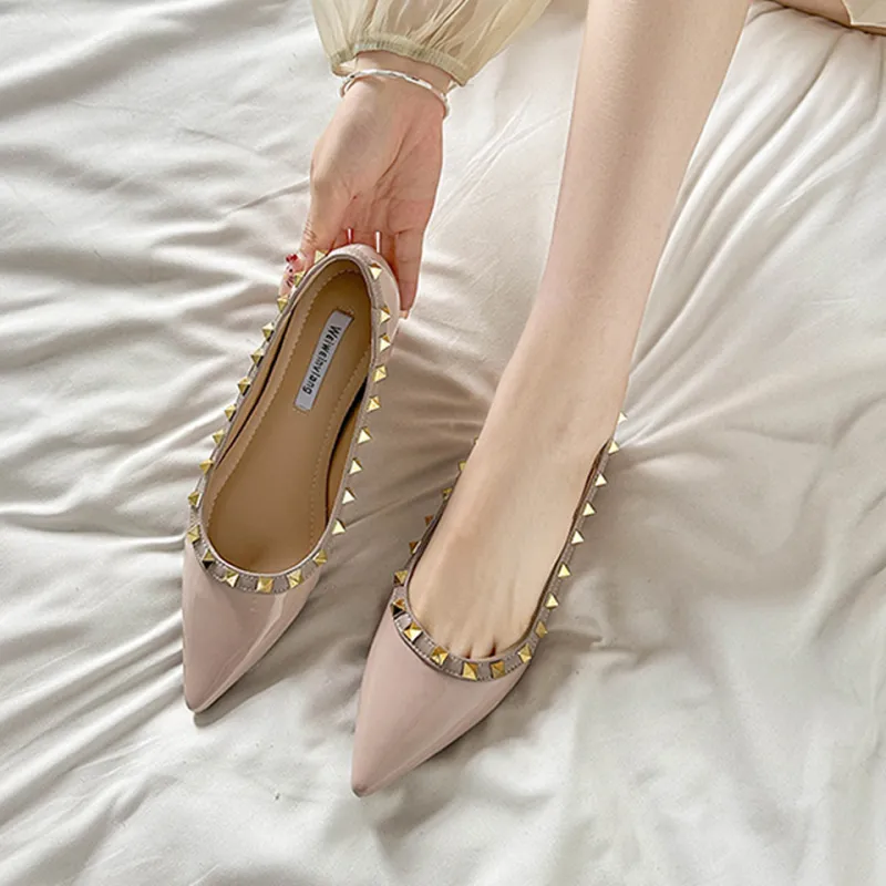 Lanza Casual Single Shoes Women's Nude-1