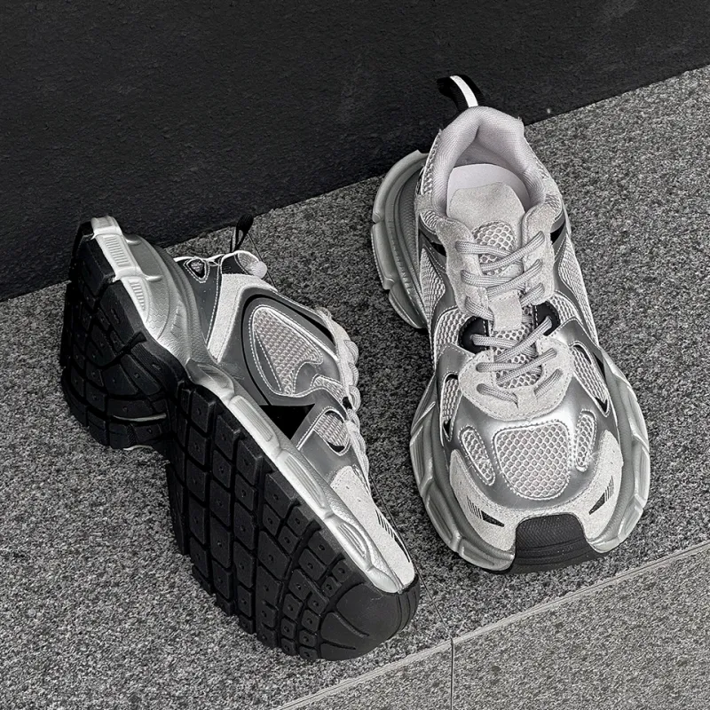 Lanza Cushioning, Slip Resistant, Abrasion Resistant, Breathable, Height Increasing Low Top Chunky Sneakers Women's-17