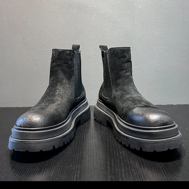 Lanza Chelsea Boots Unisex Black/Yellow-3