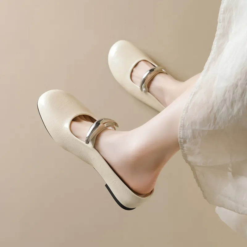 Lanza Rubber Sole Abrasion Resistant Slip Resistant Closed Toe Slippers Women's-1