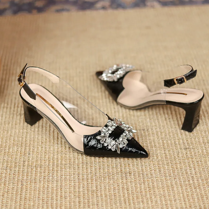 Lanza Chunky Heel High Heels Women's-6