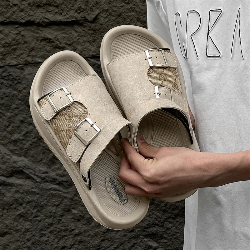 Lanza Beach Sandals Men White-7