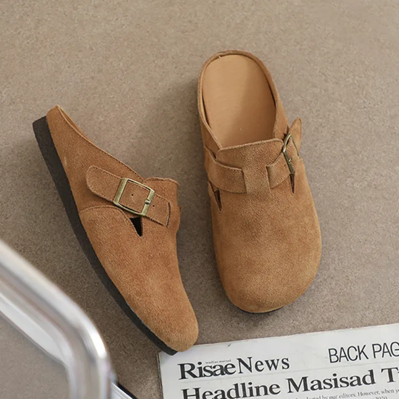 Lanza Rubber Sole Abrasion Resistant Slip Resistant Closed Toe Slippers Unisex-1