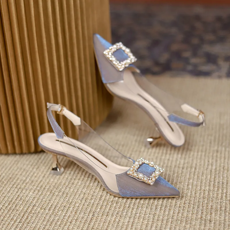 Lanza Slim Heel High Heels 5.5cm Women's-8