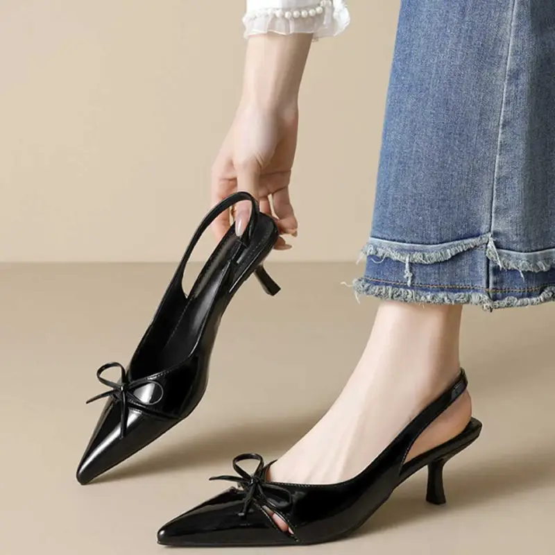 Lanza Slim Heel High Heels 5cm Women's-1