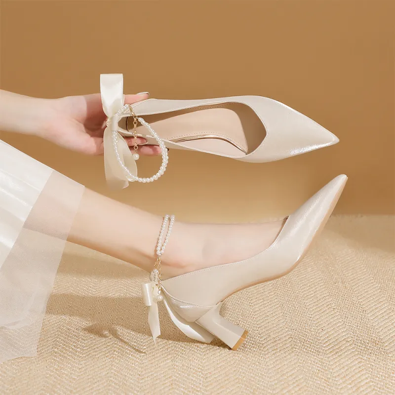 Lanza Chunky Heel High Heels Women's-6